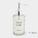 Soap dispenser, glass, transparent