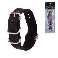Solomon watch strap, 18 mm, l-27 cm, black