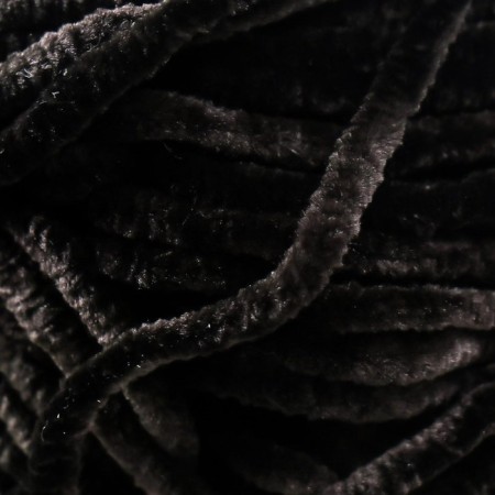 Yarn "Velour" 100% micropoliester 170m/100g (842 black)-2