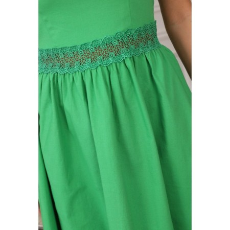 Sarafan female, size 46, green color-10