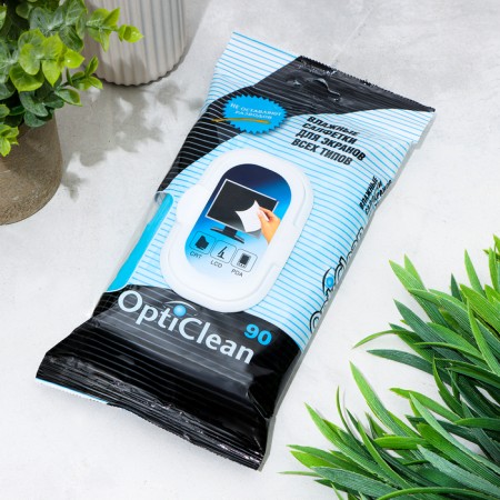 Wet Opticalan napkins, for screens, 90 pcs-4