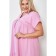 Women's dress, size 54, pink color