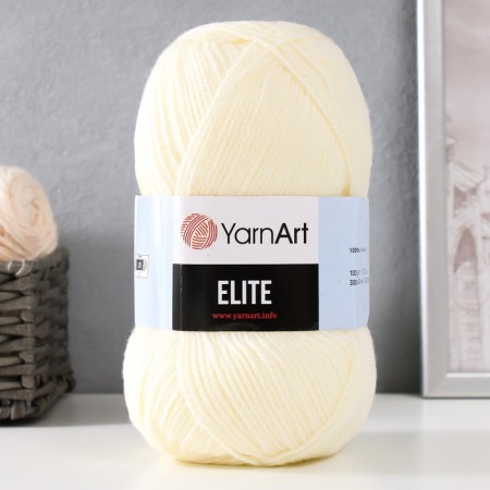 Yarn "Elite" 100% acrylic 300m/100g (851 dairy)
