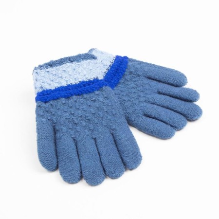 Children's gloves minku colored, col. Blue, 15 rr (15 cm)