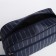 Road cosmetic bag, lightning department, external pocket, blue color