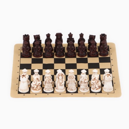 Chess desktop souvenir "Qing dynasties" 28 x 28 cm, king H-5.5 cm, pawn H-4.5 cm-7