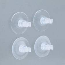 Set of suction cup with a holder, silicone, F4 mm, 4 pcs