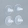 Set of suction cup with a holder, silicone, F4 mm, 4 pcs