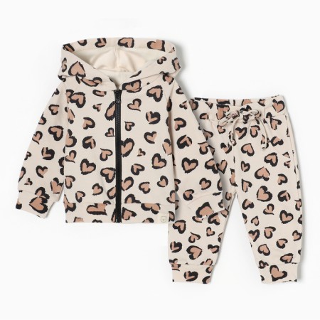 Costume: sweatshirt and trousers LEO Love, height 92-98 cm