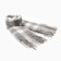 Women's scarf, gray color, size 100x100 cm