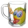 Glass Glass "Frutis", 200 ml, MIX drawing