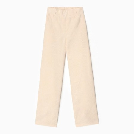 Women's pants Minaku: Velvet Collection Color Milk rr 48-5