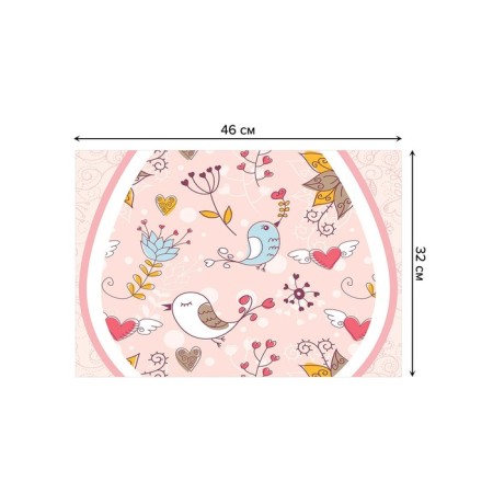 A set of napkins for setting the Table of Life, rectangular, size 32x46 cm, 4 pcs-2