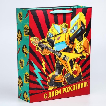 Gift package "Happy Birthday" 31x40x11 cm, packaging, transformers-2