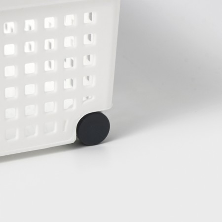 Container for storage Economic "loft", 31 × 21 × 12.5 cm, on wheels, white color-4