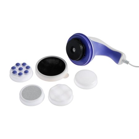 Body massage Luazon LEM-44, 5 nozzles, smooth adjustment, 220 V, white-blue-4