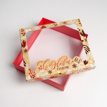 Gift box "Farina", 23.5 x 20.5 x 5.5 cm, New Year-5