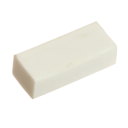 Eraser rectangular white synthetics 31 x 13 x 9 mm (barcode on a piece)-2