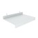 Metal shelf for a perforated chipboard panel, 300 × 200 mm, white color