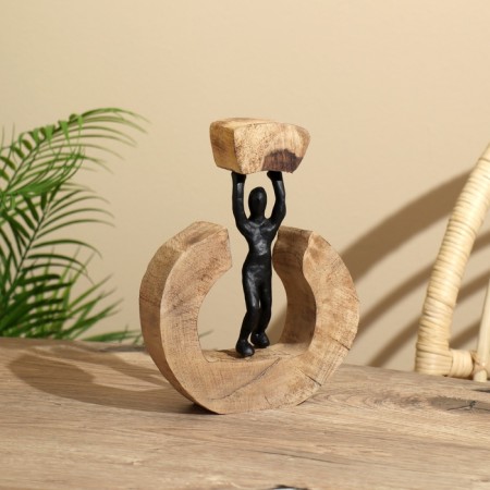 Souvenir "Strength" Polim. Smol, mankid tree 17x5x23 cm