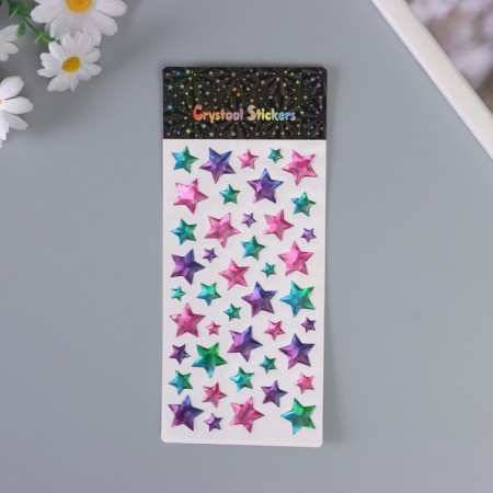 Stickers for creativity plastic "Gradient. Star" 22x9.5 cm