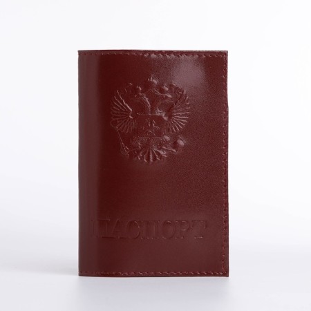 Passport cover, brown color-1