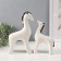 Souvenir Ceramics "Horses with a silver mane" set 2 pcs H = 19.5 cm 7x16x24.5 cm