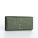 Women's wallet on magnet, green color