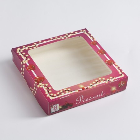 Folding box "Pressent" 20 x 20 x 4 cm