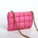 Lightning bag bag, long chain, pink color