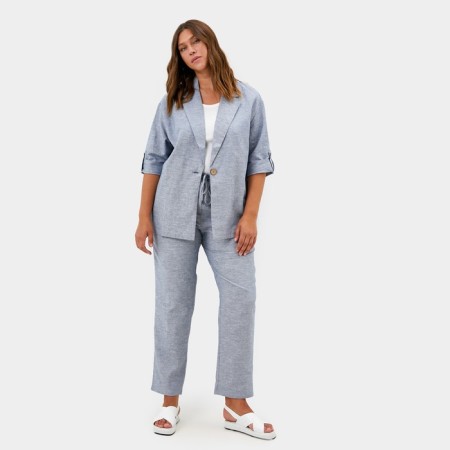 Women's pants Mist plus-size, size 58, blue color