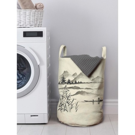 Basket for storage of things “A boat walk in Japan”, size 35x50 cm