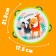 Musical toy "Buben. Animals ", 8 metal bells, mix