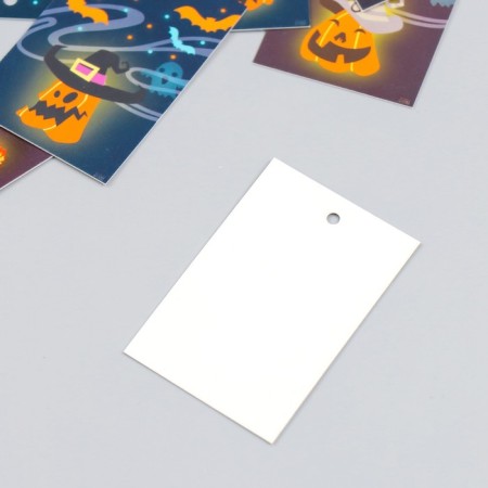 Cardboard "Autumn Halloween" set 10 pcs (5 types) 4x6 cm-3