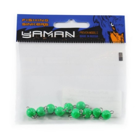 Cargo Cheburashka painted collapsible Yaman 10 pcs., 2 g, green-4