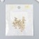 Decor for creativity metal, rhinestones "Two dolphins" gold 1.5x2.2 cm