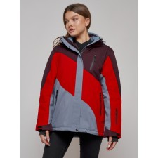 Ski jacket female, size 56, red color