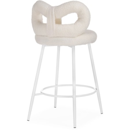 Forest Forex Metal/Builder Fabric, White/White 46x50x87 cm-4