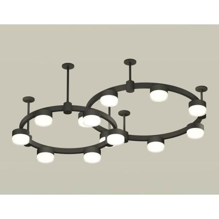 Ambrella Light Acrylic lamp, XR92221006, GX53 LED 12 W, black sand, white matte, transparent