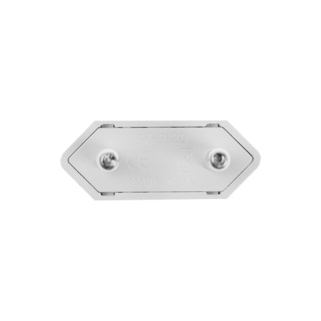 Adapter from an American fork on a Euro -zoom, flat, 6 a, white, 220 V-6