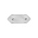 Adapter from an American fork on a Euro -zoom, flat, 6 a, white, 220 V