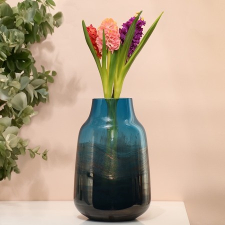Elvi flowers vase made of colored glass 25 x 16 x 16 cm-3