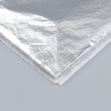 Potal for decorating a set of 100 sheets "silver" 14x14 cm-2