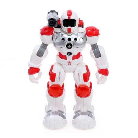 Robot radio -controlled, interactive "fireman", shoots water, works from the battery-1