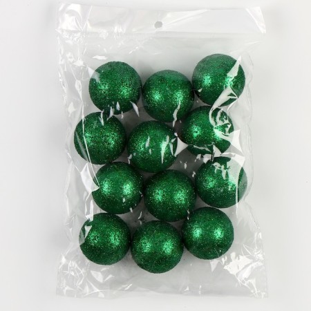 Figure for crafts and decor "Ball", set of 12 pcs., Size 1 pc. - 4 cm, green color-2