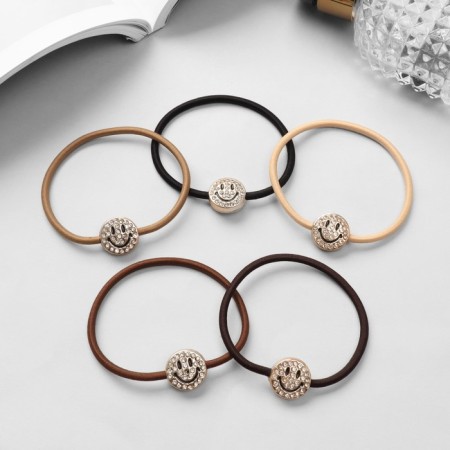 Hair gum "Audrey" Smile, 5 cm, mix-1