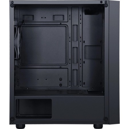 The ACCORD M203 case is black without BP ATX 2xusb2.0 1xusb3.0 1xusb3.1 Audio Bott PSU-6