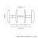 Ручка-кнопка РДК -110, коричневая