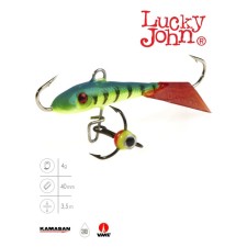 Balancir Lucky John Fin 3 + tee, 4 cm, color 36rt blister