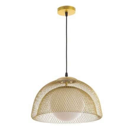 Bayerlux lamp "Brighton" E27 40W gold 35x35x30-130cm